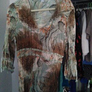 XL JAIPUR SEA INSPIRED PRINT TOP